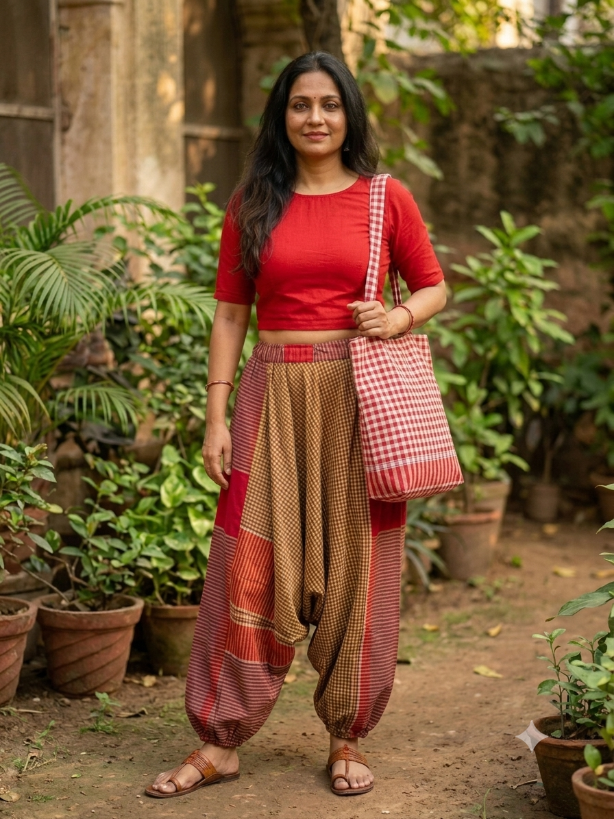Gamcha Harem Pant