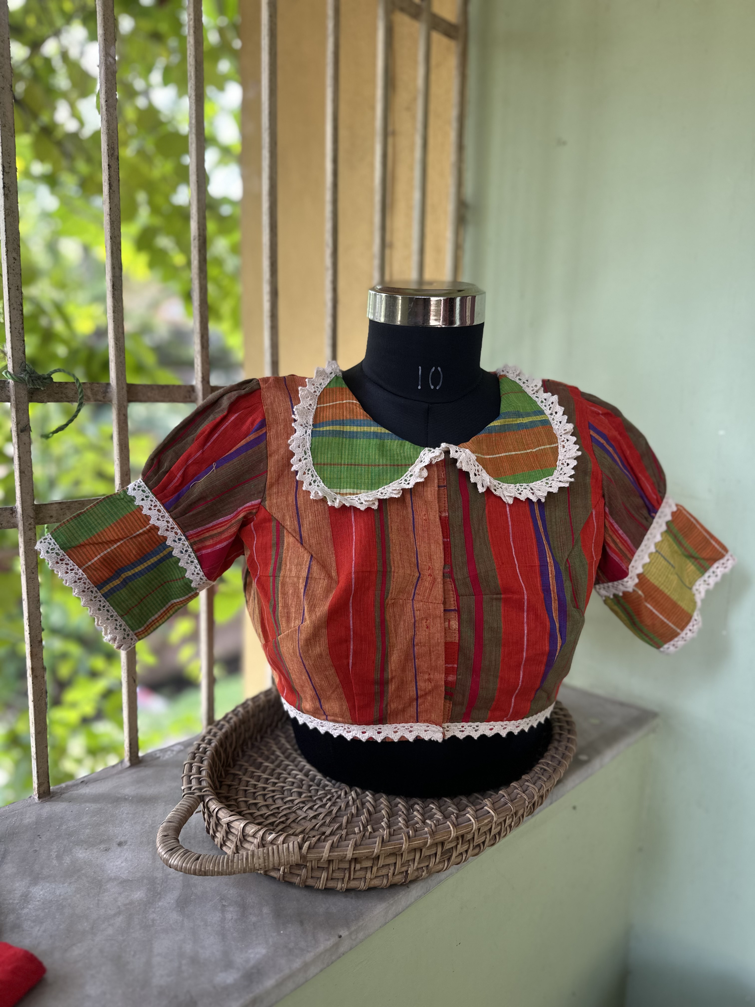 Gamcha cotton blouse jamidar ginni