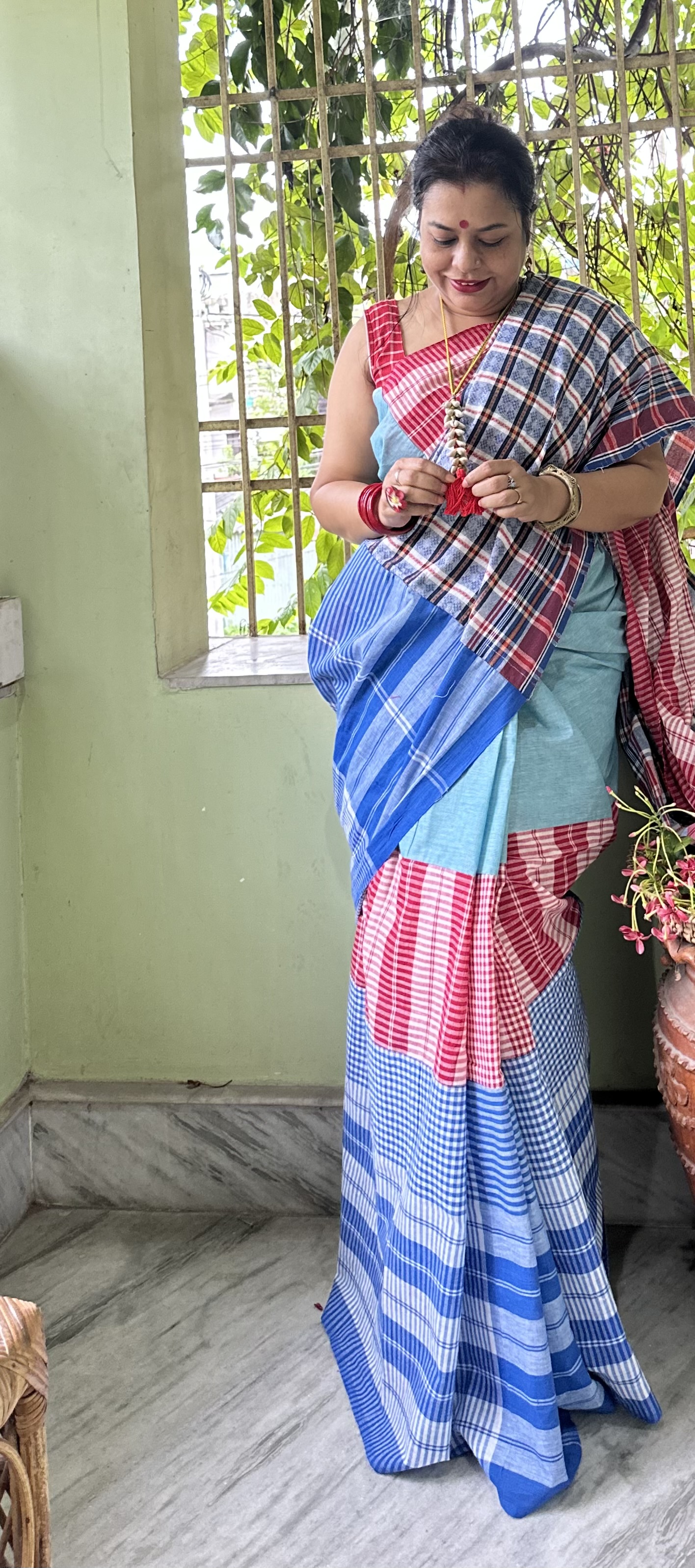 Gamcha saree Asmani — photo 10