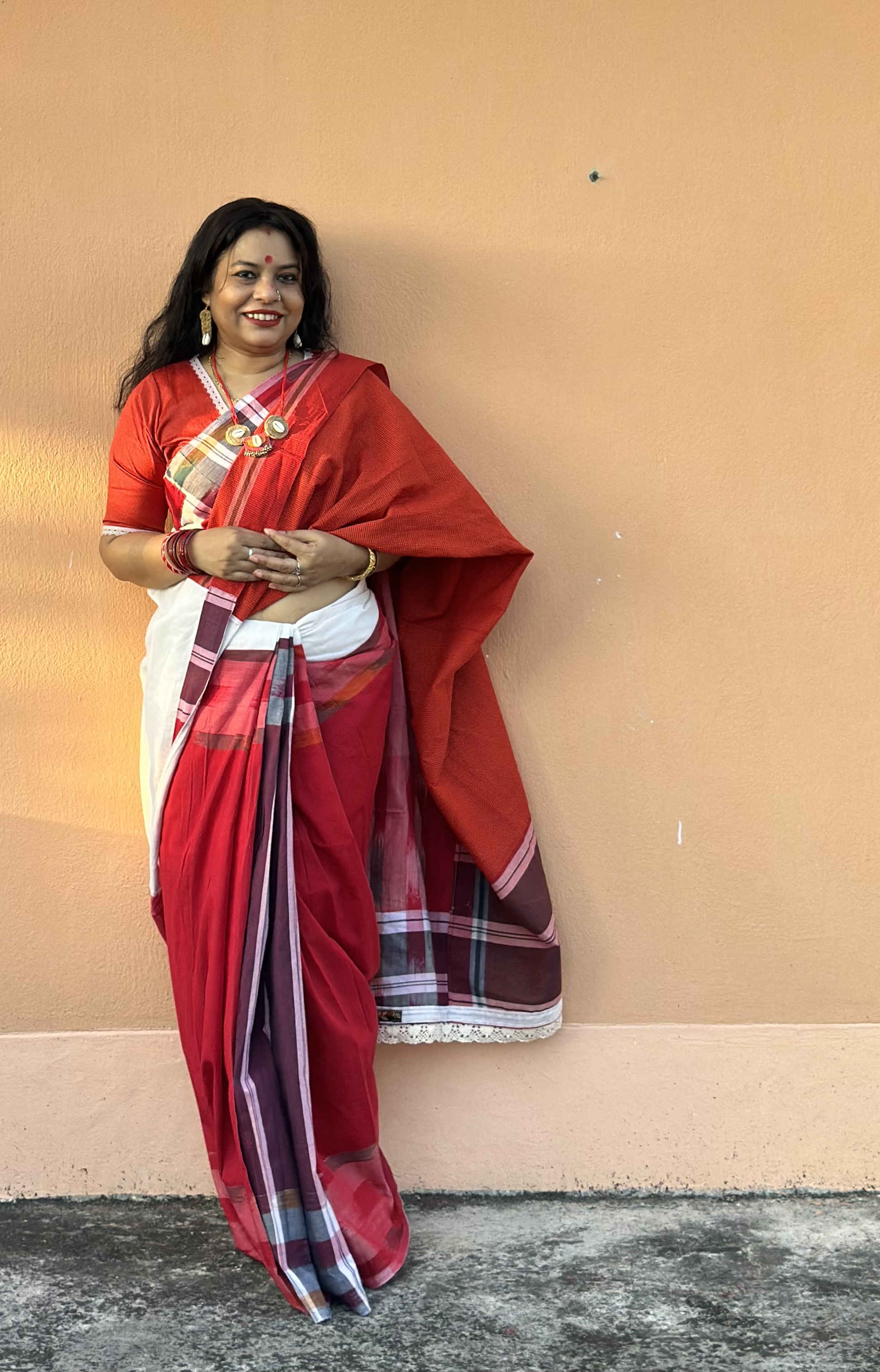 Handloom Gamcha saree polashi — photo 11