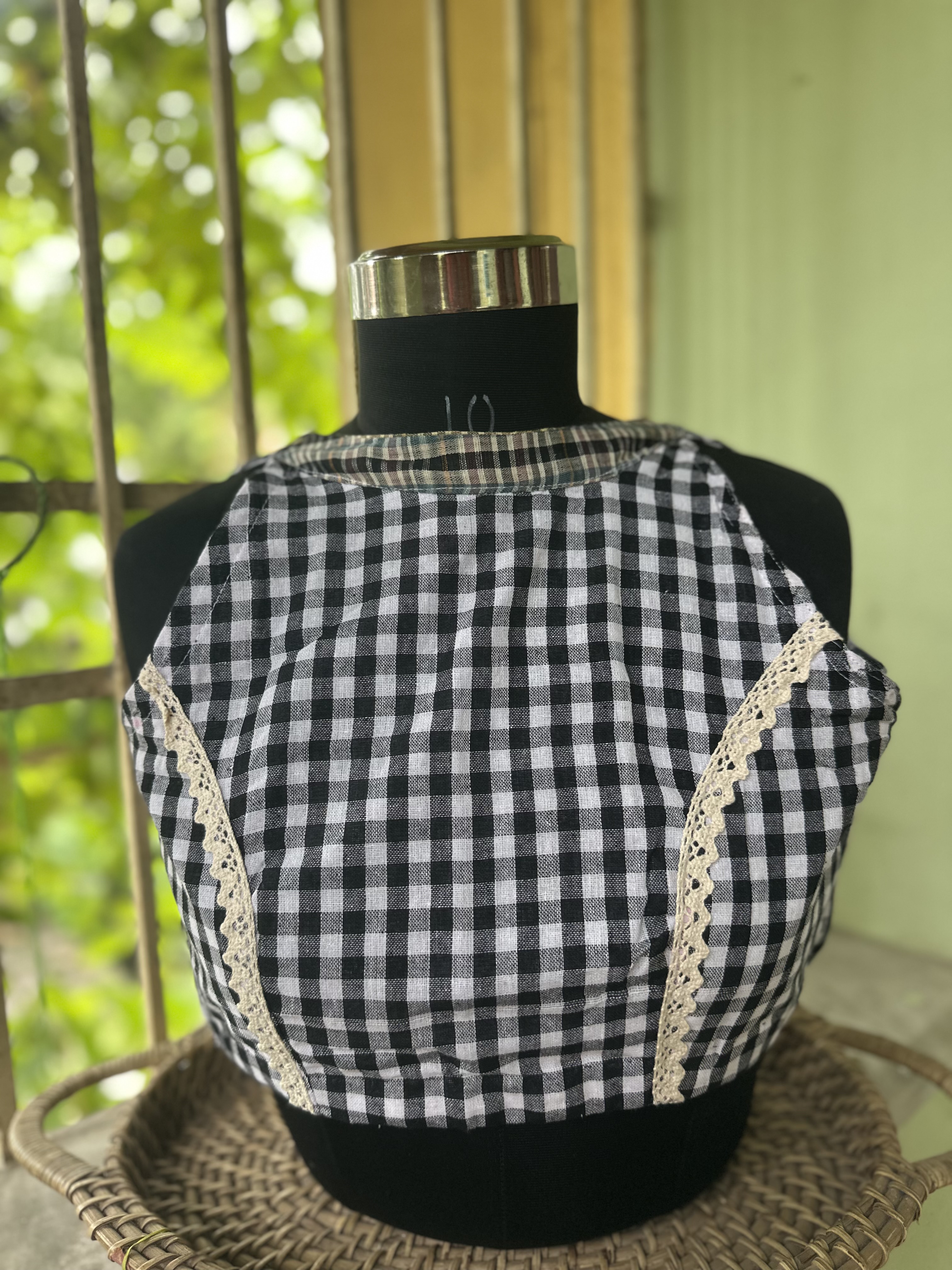 Gamcha cotton blouse dabar chok — photo 3