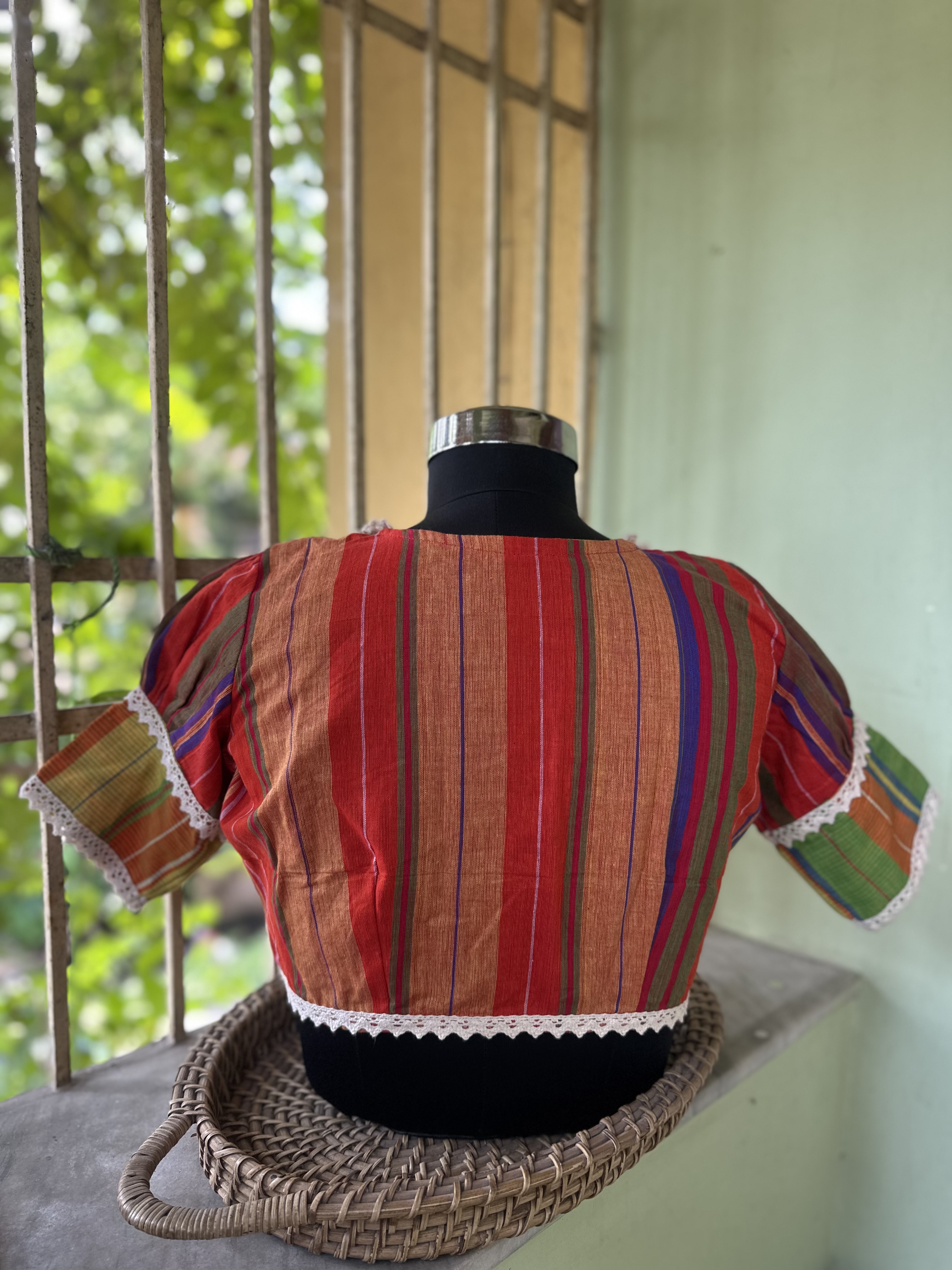 Gamcha cotton blouse jamidar ginni — alternate view