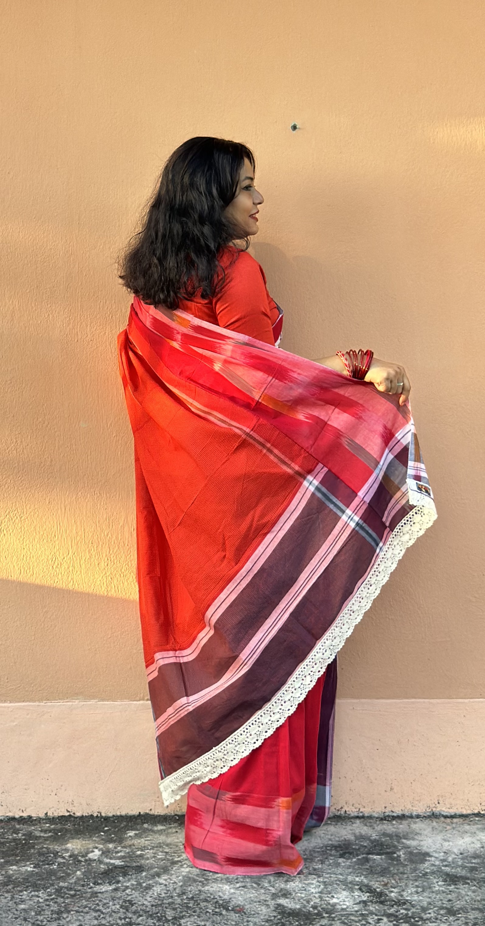Handloom Gamcha saree polashi — photo 3