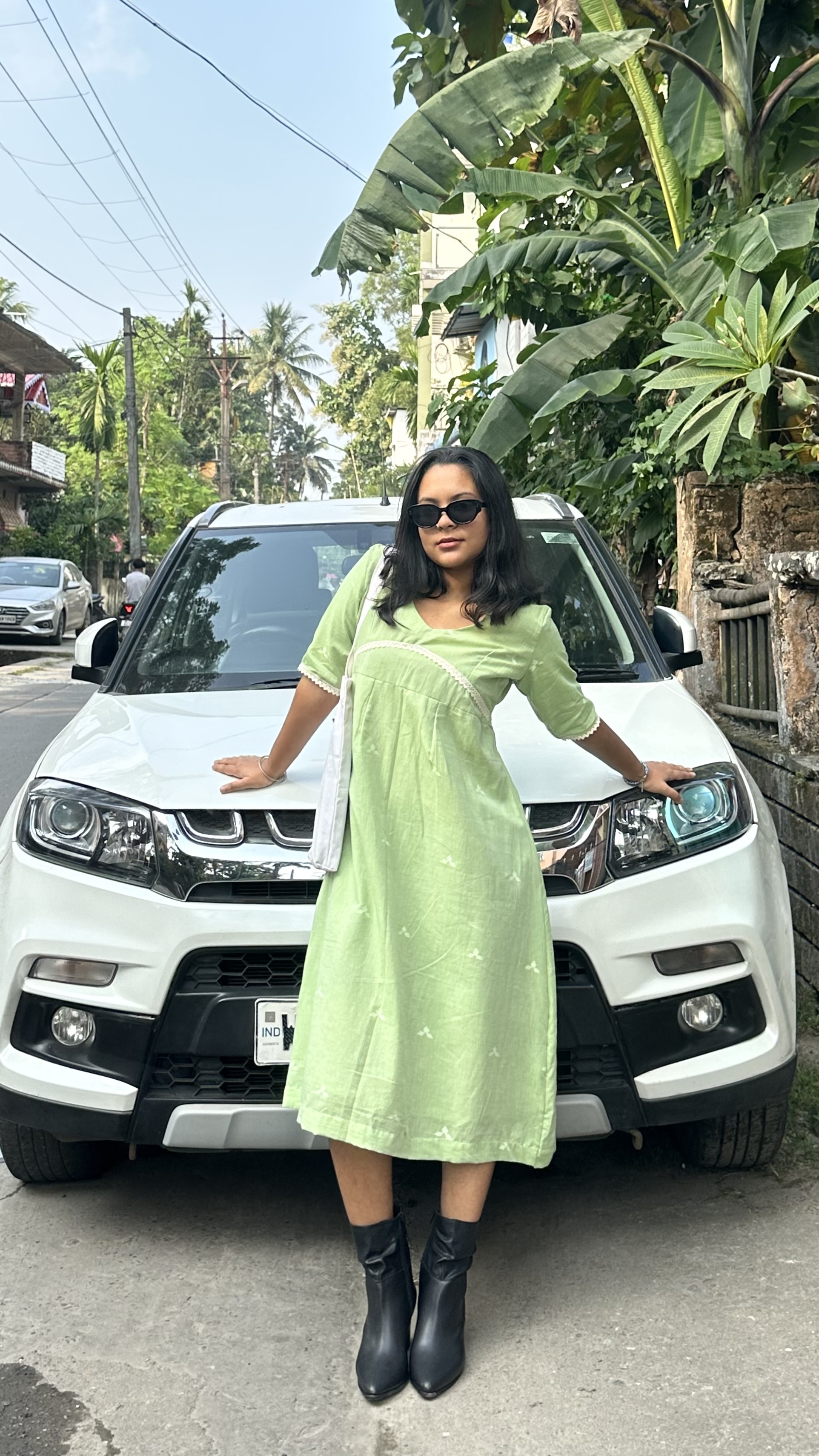 Jamdani Dress Pesta Badam — photo 5