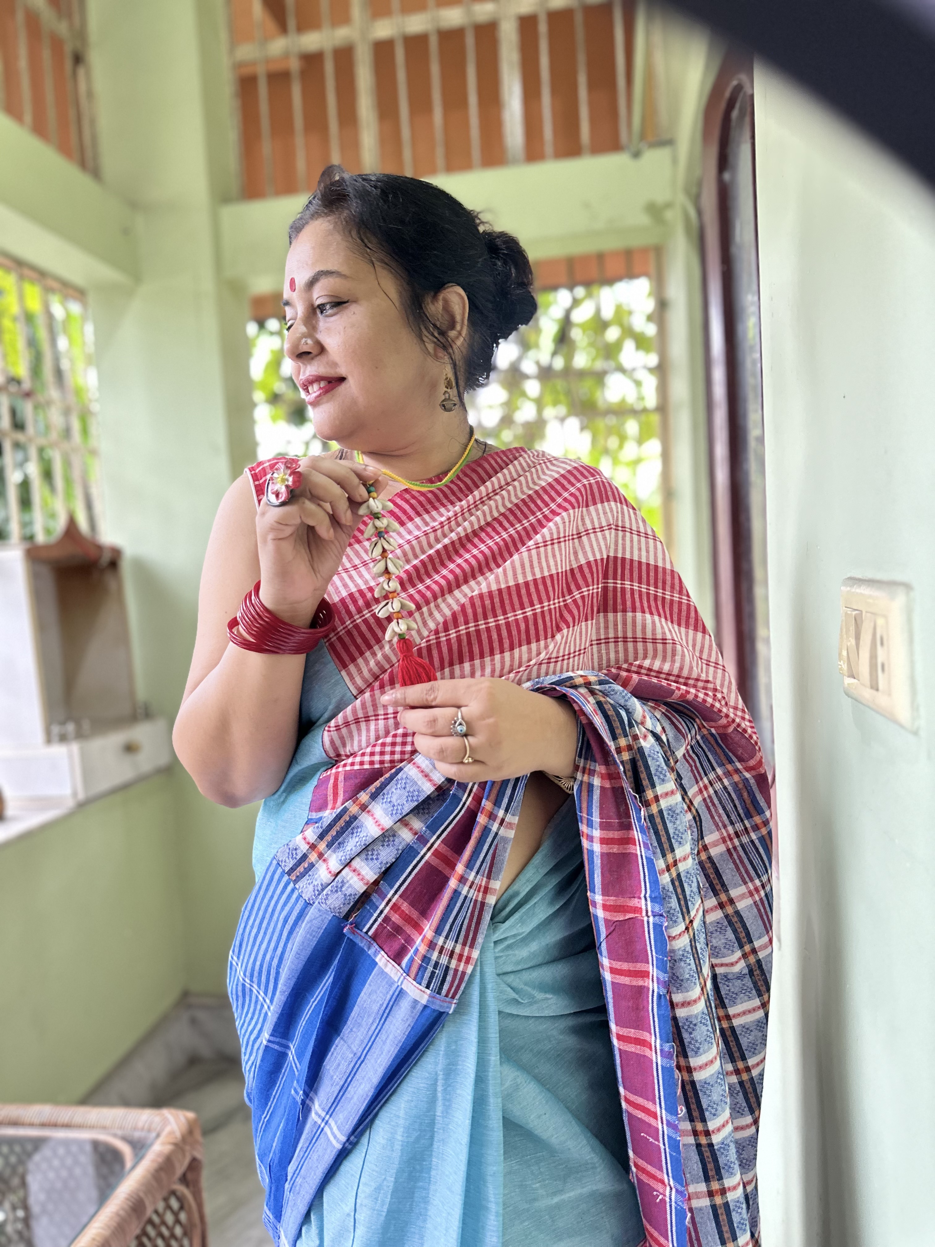 Gamcha saree Asmani — photo 11