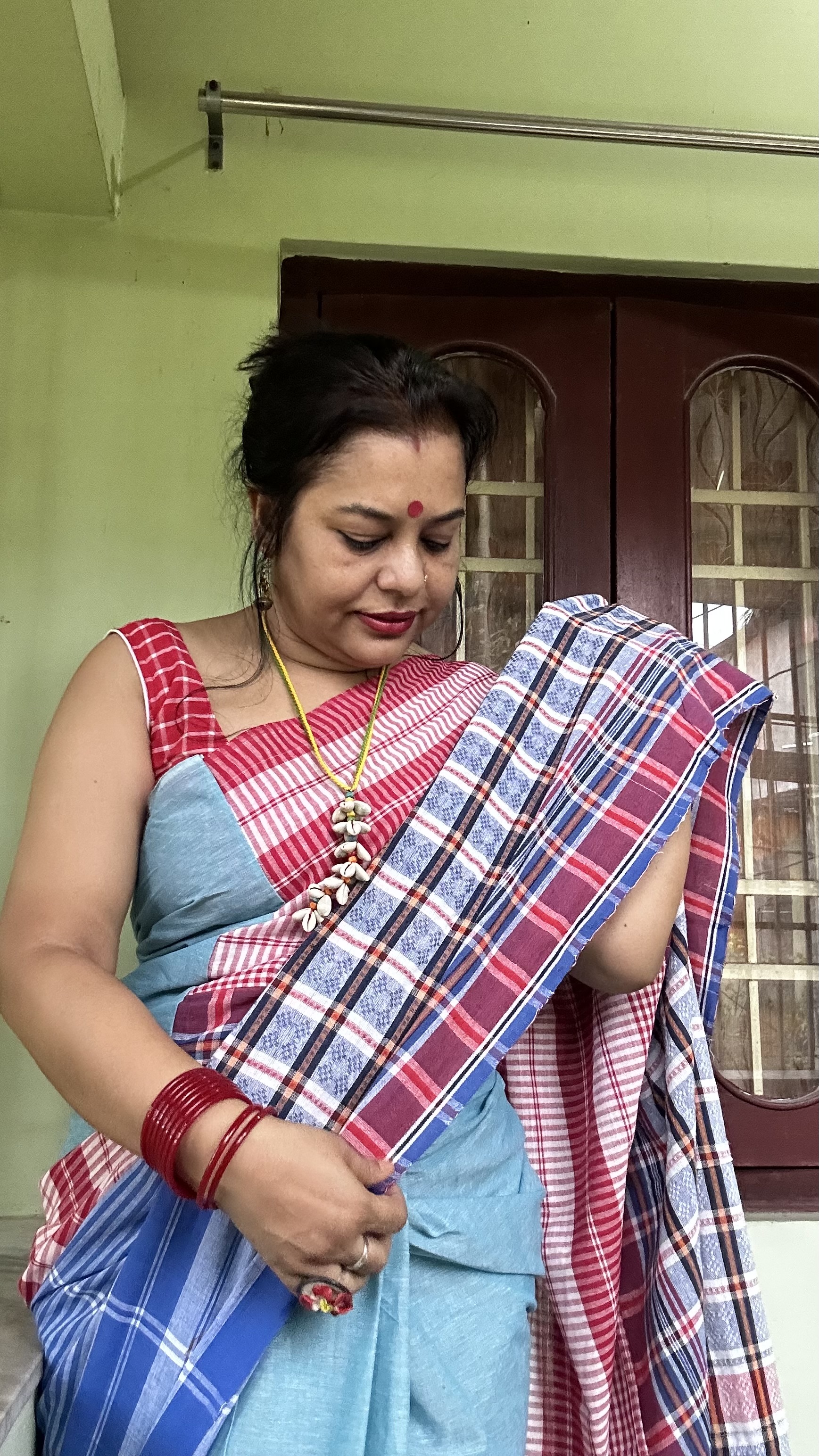 Gamcha saree Asmani — photo 12