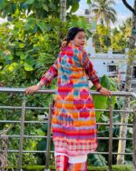 Katki Gamchha Kurta with Palazzo Pants - Image 2
