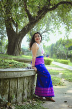 Tribal fabric wrapped skirt - Image 4