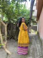Cotton dokhona jacket with gathers and pockets - Image 2