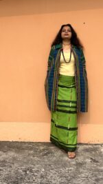 Dokhona long Shrug with collars and pockets