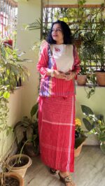 Cotton printed dhoti set - Image 7
