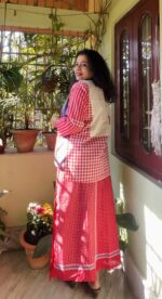 Cotton printed dhoti set - Image 5