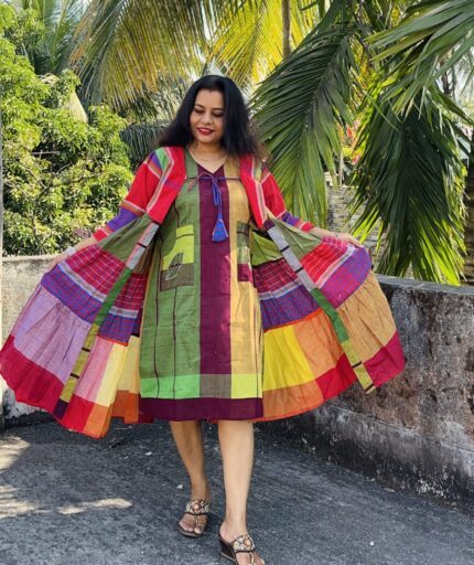 Layered Gamchha Dress