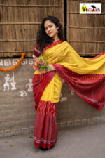 Hakoba and premium quality Ajrakh patchwork saree