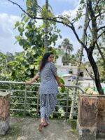 Cotton Gamchha wrapped skirt & Tops