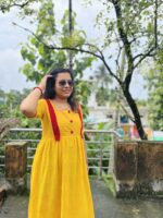 Yellow Hakoba Dress - Image 3