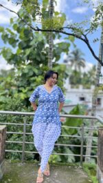 Cotton printed dhoti set 1 - Image 4