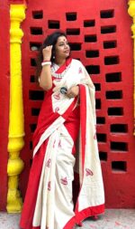 Treasure Box Khadi and Eri Saree - Image 6