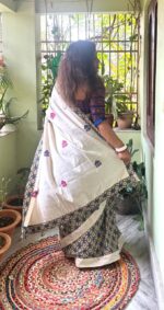 Treasure Box Ajrakh Saree - Image 5