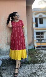 Cotton Ikkat and Hakoba Dress