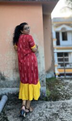 Cotton Ikkat and Hakoba Dress - Image 4