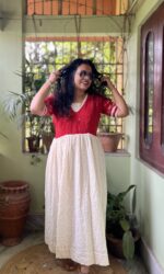 Handloom jamdani and Cotton hakoba Dress - Image 4