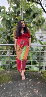 Cotton gamcha wrapped skirt with lining - Image 4