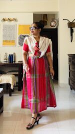 Gamcha three piece set in cotton with lining - Image 4