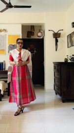 Gamcha three piece set in cotton with lining - Image 3