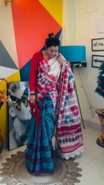 Gamcha Patchwork Saree