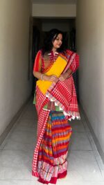 Gamcha Patchwork Saree