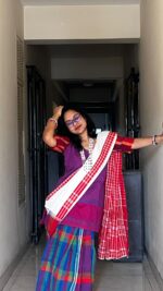 Gamcha Patchwork Saree