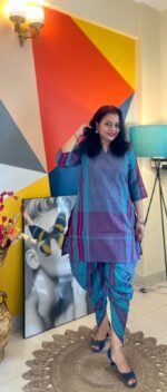 Gamcha Cotton Dhoti Set