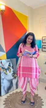 Gamcha Cotton Dhoti Set