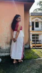 Gamcha Wrapper Skirt and Peplum Top - Image 3