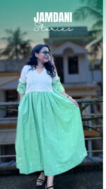 Handloom Jamdani and Hakoba Maxi Dress