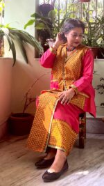 Cotton Wrapped Skirt with Jacket - Image 2