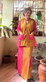 Cotton Wrapped Skirt with Jacket