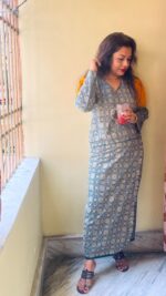 Ajrakh wrapped skirt and Top set