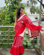 Gamcha frill saree - Image 2
