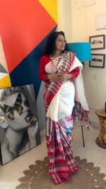 Cotton Gamcha Patchwork Saree