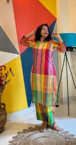 Office wear Cotton Gamcha Coord set