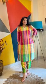 Office wear Cotton Gamcha Coord set - Image 2