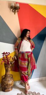 Cotton Gamcha Harem Pant Set - Image 2