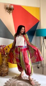 Cotton Gamcha Harem Pant Set