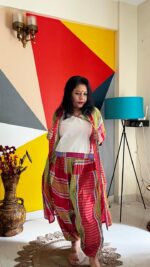 Cotton Gamcha Harem Pant Set - Image 5